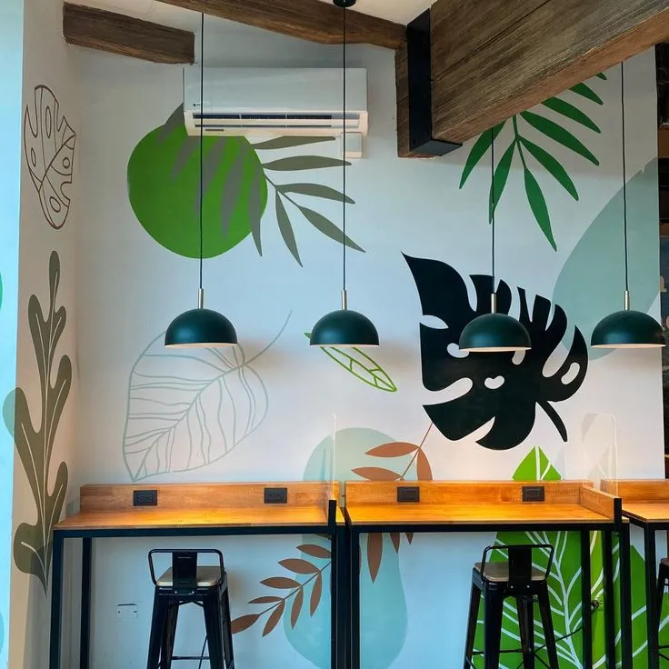 Café y zona de trabajo — Espacio comercial